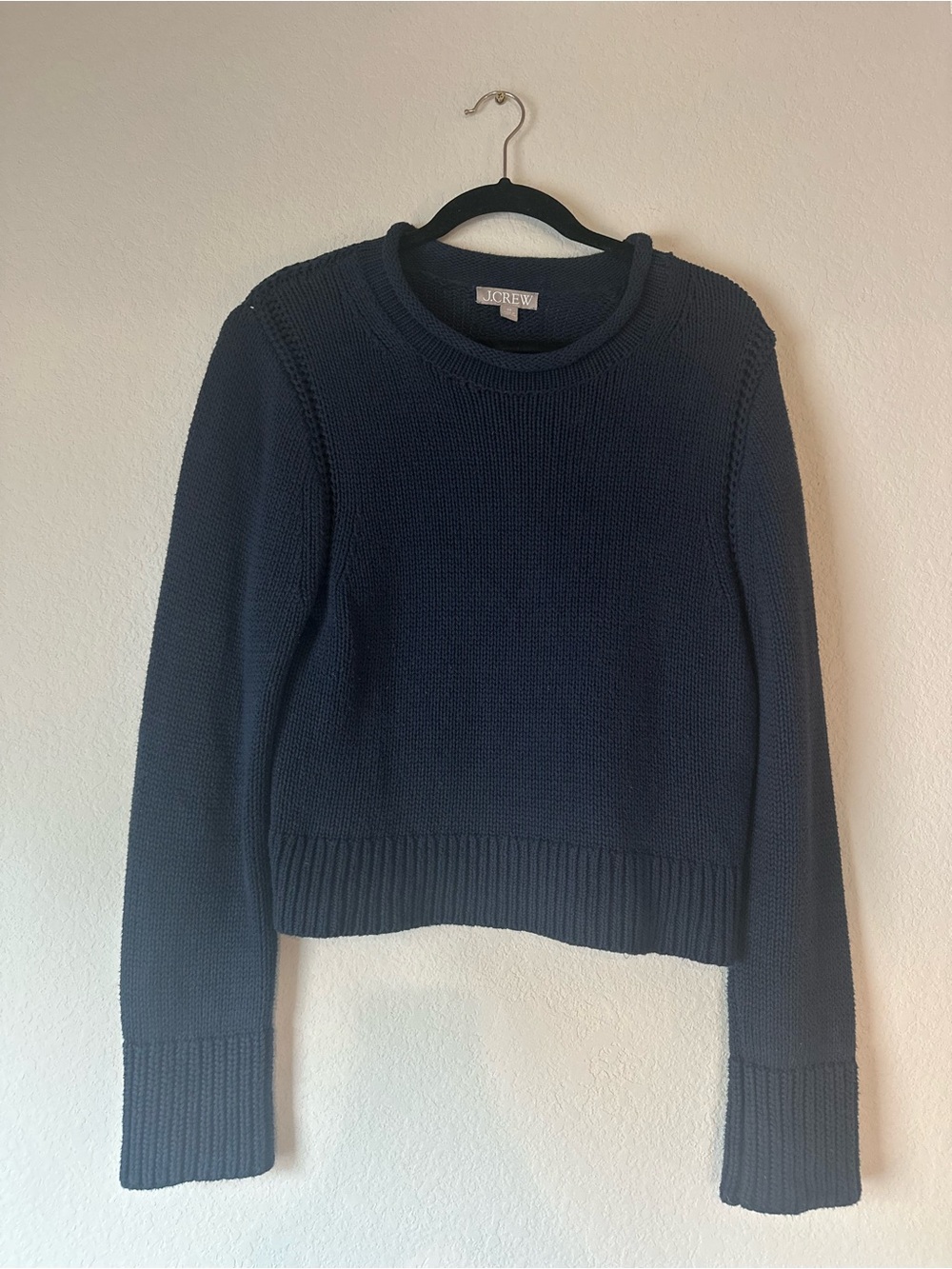 J.Crew Roll Neck in Heritage Cotton Navy Women’s size XS